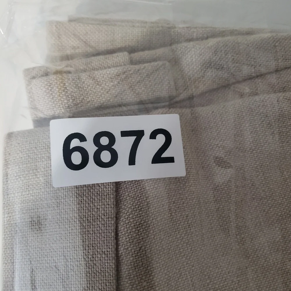 Dockers Trousers Mens W40 L32 Beige Linen Cotton Pleated Relaxed Fit